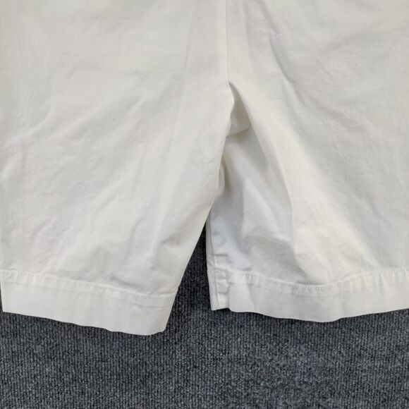Lands' End Womens Fit 1 Chino Shorts White Size 4 Slash Pockets - Picture 9 of 13